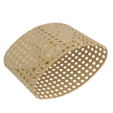 Iron Hollow Oval Lampshade Metal Engraving Hollow Lampshade Compatible for E27 E14 Caliber Lampholders Yellow In Australia - Darrahopens