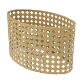 Iron Hollow Oval Lampshade Metal Engraving Hollow Lampshade Compatible for E27 E14 Caliber Lampholders Yellow In Australia - Darrahopens