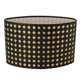 Lampshade Oval Shaped Hollow Metal Carved Compatible E27 E14 Caliber Lampholders Lamp Cover for Office Bedroom Living Room Black and Yellow Liner In Australia - Darrahopens