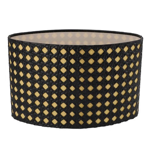 Lampshade Oval Shaped Hollow Metal Carved Compatible E27 E14 Caliber Lampholders Lamp Cover for Office Bedroom Living Room Black and Yellow Liner In Australia - Darrahopens