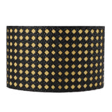 Lampshade Oval Shaped Hollow Metal Carved Compatible E27 E14 Caliber Lampholders Lamp Cover for Office Bedroom Living Room Black and Yellow Liner In Australia - Darrahopens