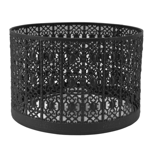 Lamp Shade Hollow Out Metal E27 E14 Clip On Easy Installation Durable Lamp Cover for Table Bedroom Living Room Home Black In Australia - Darrahopens