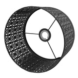 Lamp Shade Hollow Out Metal E27 E14 Clip On Easy Installation Durable Lamp Cover for Table Bedroom Living Room Home Black