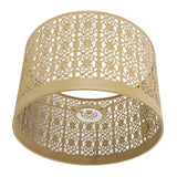Lamp Shade Hollow Out Metal E27 E14 Clip On Easy Installation Durable Lamp Cover for Table Bedroom Living Room Home Yellow In Australia - Darrahopens