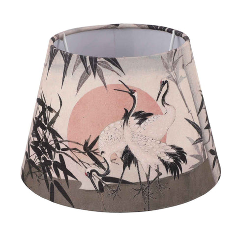 Chinese Style Lamp Shade Cloth E27 E14 Red Crowned Crane Decorative Drum Lamp Shade for Table Floor Lamp Hanging Light In Australia - Darrahopens