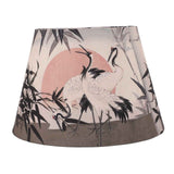 Chinese Style Lamp Shade Cloth E27 E14 Red Crowned Crane Decorative Drum Lamp Shade for Table Floor Lamp Hanging Light In Australia - Darrahopens