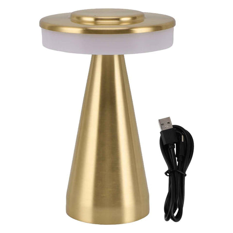 Portable LED Bedside Night Light 3 Color Temperature top Touch control Rechargeable Battery Bedside Lamp Gold In Australia - Darrahopens