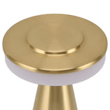 Portable LED Bedside Night Light 3 Color Temperature top Touch control Rechargeable Battery Bedside Lamp Gold