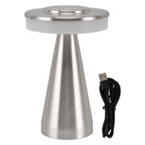 Portable LED Bedside Night Light 3 Color Temperature top Touch control Rechargeable Battery Bedside Lamp Silver In Australia - Darrahopens