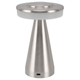 Portable LED Bedside Night Light 3 Color Temperature top Touch control Rechargeable Battery Bedside Lamp Silver In Australia - Darrahopens