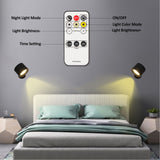 Magnetic Wall Mounted Sconces 360° Rotation Cordless LED Wall Hanging Sconces Support Touch Remote Control