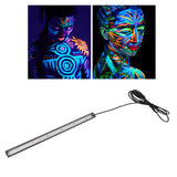 LED Black Light Bar USB Multifunctional Black Light Strip Tube UV Blacklight Strip Light for Party Bedroom 5V