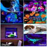 LED Black Light Bar USB Multifunctional Black Light Strip Tube UV Blacklight Strip Light for Party Bedroom 5V