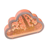 Tulip Cloud Mirror Night Lights 20 Pink Flowers Plastic Built in Batteries DIY Cloud Mirror Tulip Lamp for Birthday Valentine's Day In Australia - Darrahopens