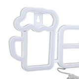 LED Neon Sign BAR Shape Design USB Or Battery Powered High Safety Widely Used Bar Neon Light for Bedroom Party Backyard White BAR