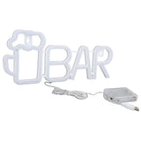 LED Neon Sign BAR Shape Design USB Or Battery Powered High Safety Widely Used Bar Neon Light for Bedroom Party Backyard Purple BAR