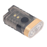 Mini LED Flashlight 1500LM Strong Magnet Base IPX5 Waterproof 500mAh Rechargeable with 365nm UV Lamp Keychain Flashlight for Outdoor Warning Detection In Australia - Darrahopens