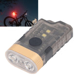 Mini LED Flashlight 1500LM Strong Magnet Base IPX5 Waterproof 500mAh Rechargeable with 365nm UV Lamp Keychain Flashlight for Outdoor Warning Detection