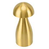 Metal Mushroom Table Lamp Dimmable Mushroom Decor Night Light Cordless Rechargeable Bedside Lamp for Children Nursing Bar Golden In Australia - Darrahopens