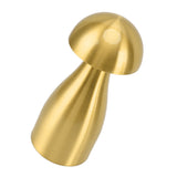 Metal Mushroom Table Lamp Dimmable Mushroom Decor Night Light Cordless Rechargeable Bedside Lamp for Children Nursing Bar Golden