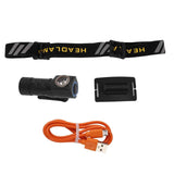 Outdoor Headlight Elastic Band Waterproof Highlight Mini Portable 550lm Headlamp Flashlight for Hiking Fishing White In Australia - Darrahopens