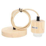 E27 Wooden Pendant Light Bulb Holder Vintage Lighting Accessory Wooden Ceiling Pendant Light Base Socket 220V In Australia - Darrahopens