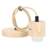 E27 Wooden Pendant Light Bulb Holder Vintage Lighting Accessory Wooden Ceiling Pendant Light Base Socket 220V In Australia - Darrahopens