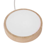 LED Lights Display Base RGB Round Wooden Lighted Base Stand LED Display Stand for Acrylic Glass Resin Art Color Light In Australia - Darrahopens