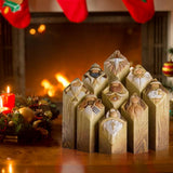 Heaven Nativity Tree Pillar Statue Resin Craft Statues Desktop Ornament Home Office Restaurant Decoration