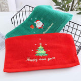 2Pcs Christmas Face Towel Xmas Red Santa Claus New Year Gift Washing Towel Hand Face Cloth Towel for Home Bathroom In Australia - Darrahopens
