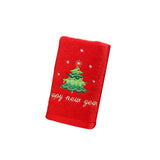 2Pcs Christmas Face Towel Xmas Red Santa Claus New Year Gift Washing Towel Hand Face Cloth Towel for Home Bathroom