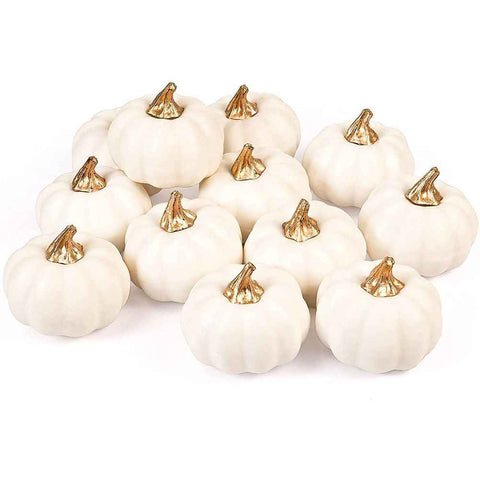 12 Pack Christmas Artificial Pumpkin Sets Made of Foam Simulation Pumpkin Ornament for Autumn Halloween Thanksgiving Decoration In Australia - Darrahopens