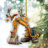 Christmas Tree Pendant Hanging Decoration Gift Personalized Fire Truck Vehicle Truck Boat Excavator Pendant In Australia - Darrahopens