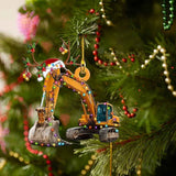 Christmas Tree Pendant Hanging Decoration Gift Personalized Fire Truck Vehicle Truck Boat Excavator Pendant In Australia - Darrahopens