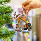 Christmas Tree Pendant Hanging Decoration Gift Personalized Fire Truck Vehicle Truck Boat Excavator Pendant In Australia - Darrahopens