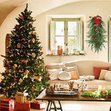 Christmas Pine Branch Garland Winter Red Berries Mixed Pine Cones Christmas Hanging Pendant For Front Door Fireplaces Home In Australia - Darrahopens