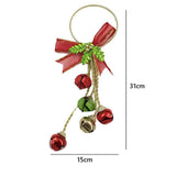 Christmas Ornaments with Bow Christmas Metal Bell Hanging Pendant Xmas Tree Door Hanger In Australia - Darrahopens