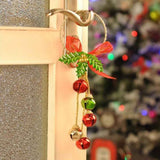 Christmas Ornaments with Bow Christmas Metal Bell Hanging Pendant Xmas Tree Door Hanger In Australia - Darrahopens