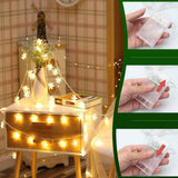 Christmas Snowflake Light 10 feet 20 LED Battery Operated Snowflakes String Lights Winter Fairy Lights Merry Christmas Decoration In Australia - Darrahopens