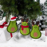 3Pcs Christmas Avocado Green Doll Pendant Christmas Tree Hanging Decoration For Home Door Window Felt Ornaments In Australia - Darrahopens
