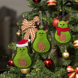3Pcs Christmas Avocado Green Doll Pendant Christmas Tree Hanging Decoration For Home Door Window Felt Ornaments In Australia - Darrahopens