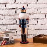 Nutcracker Soldier Ornaments 38cm Nutcracker Figure Wooden Ornaments for Home Christmas Party Decoration New Year Gifts for Children