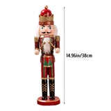 Nutcracker Soldier Ornaments 38cm Nutcracker Figure Wooden Ornaments for Home Christmas Party Decoration New Year Gifts for Children In Australia - Darrahopens