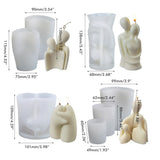Portrait Aromatherapy Candle Molds Reusable DIY Couple Candle Mold Family Couple Silicone Mold In Australia - Darrahopens