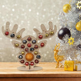 Wooden Advent Calendar Christmas Chocolate Stand Christmas Ornaments Party Decoration Gifts