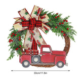 Red Truck Christmas Wreath Fall Wreath for Front Door Decorations for Farmhouse Autumns Harvest Halloween Thanksgiving In Australia - Darrahopens