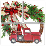Red Truck Christmas Wreath Fall Wreath for Front Door Decorations for Farmhouse Autumns Harvest Halloween Thanksgiving In Australia - Darrahopens