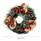 Christmas Wreath Artificial Christmas Hanging Wreath for Front Door Wall Tree Christmas Party Shop Window Decoration In Australia - Darrahopens