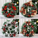 Christmas Wreath Artificial Christmas Hanging Wreath for Front Door Wall Tree Christmas Party Shop Window Decoration In Australia - Darrahopens