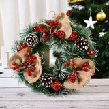 Christmas Wreath Artificial Christmas Hanging Wreath for Front Door Wall Tree Christmas Party Shop Window Decoration In Australia - Darrahopens